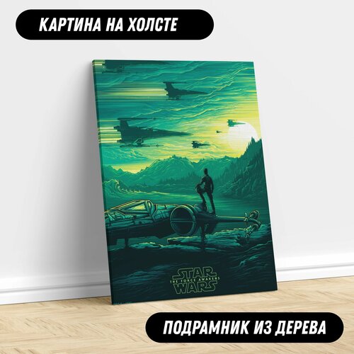 Картина на холсте Звездные войны постер для интерьера 50*70