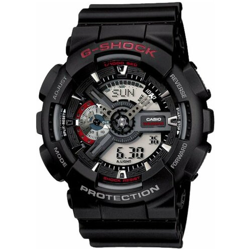 фото Японские часы наручные мужские водонепроницаемые casio g shock ga-110-1a