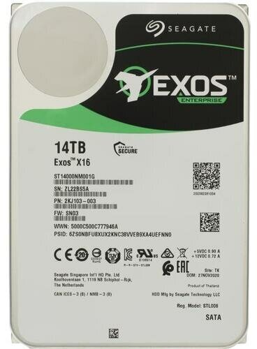 Жесткий диск Seagate Exos X16 ST14000NM001G