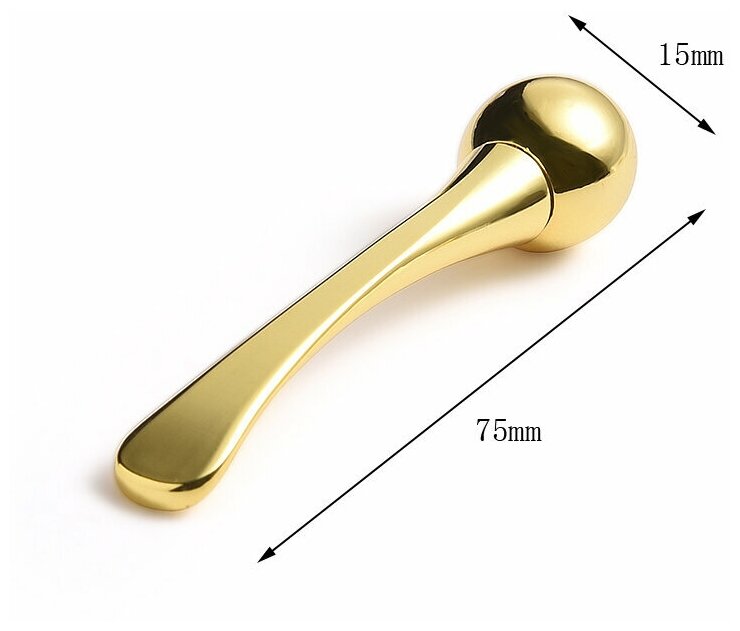 Массажер для глаз HOLOVIT, массажер для лица, золотой - фотография № 2