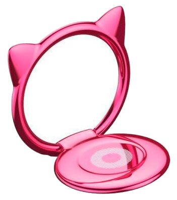Baseus Cat Ear Ring Bracket розовый фото 2