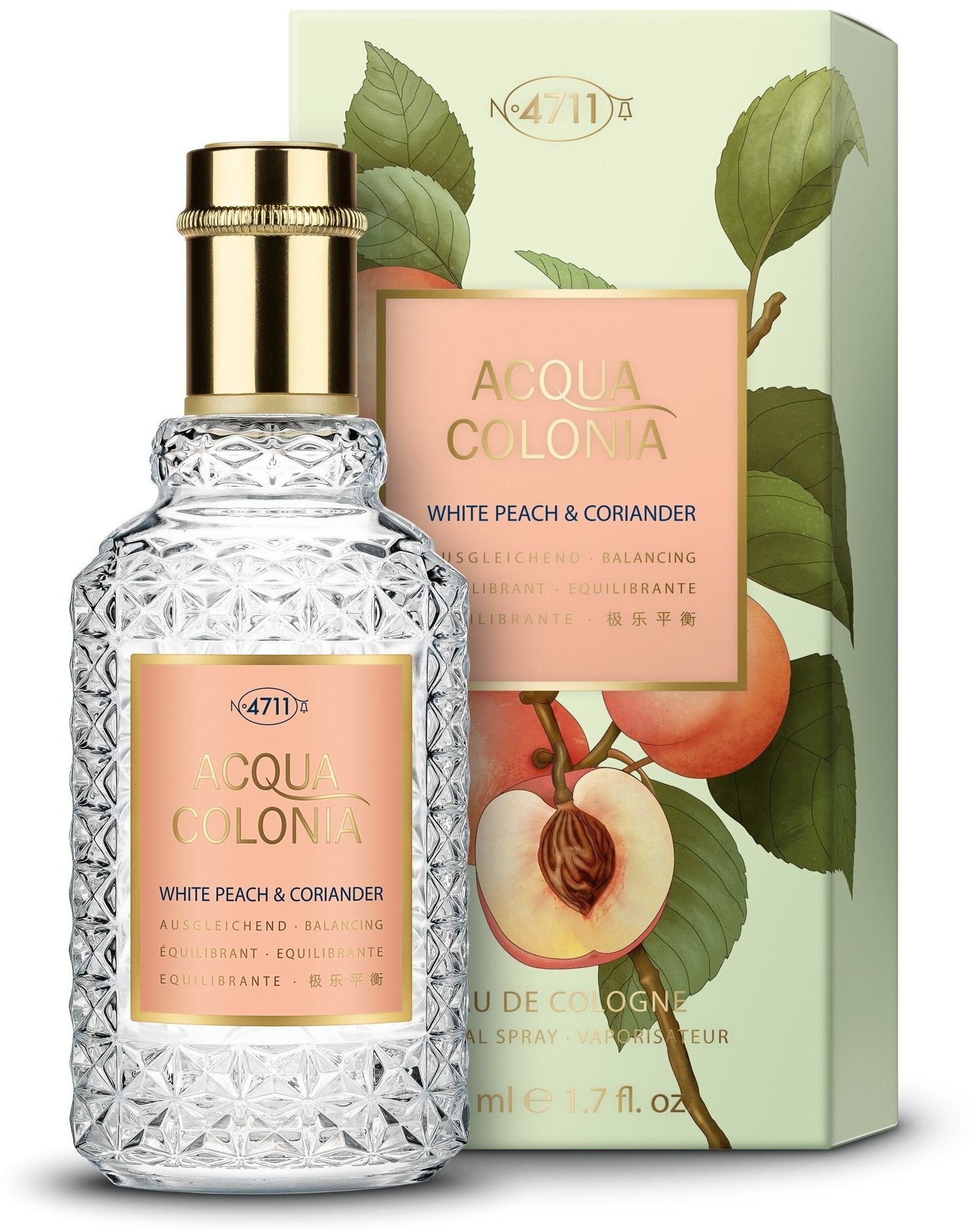 4711 Acqua Colonia Balancing - White Peach & Coriander Товар Одеколон 50мл Maurer & Wirtz GmbH & Co - фото №17
