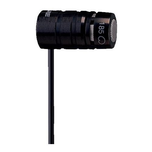 Shure WL185, разъем: mini XLR 4 pin (F), черный петличный микрофон shure mx150b o tqg