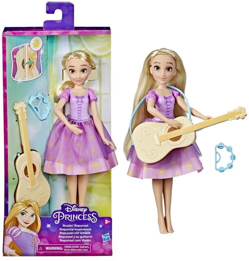 Кукла Рапунцель Модная принцесса с гитарой Disney