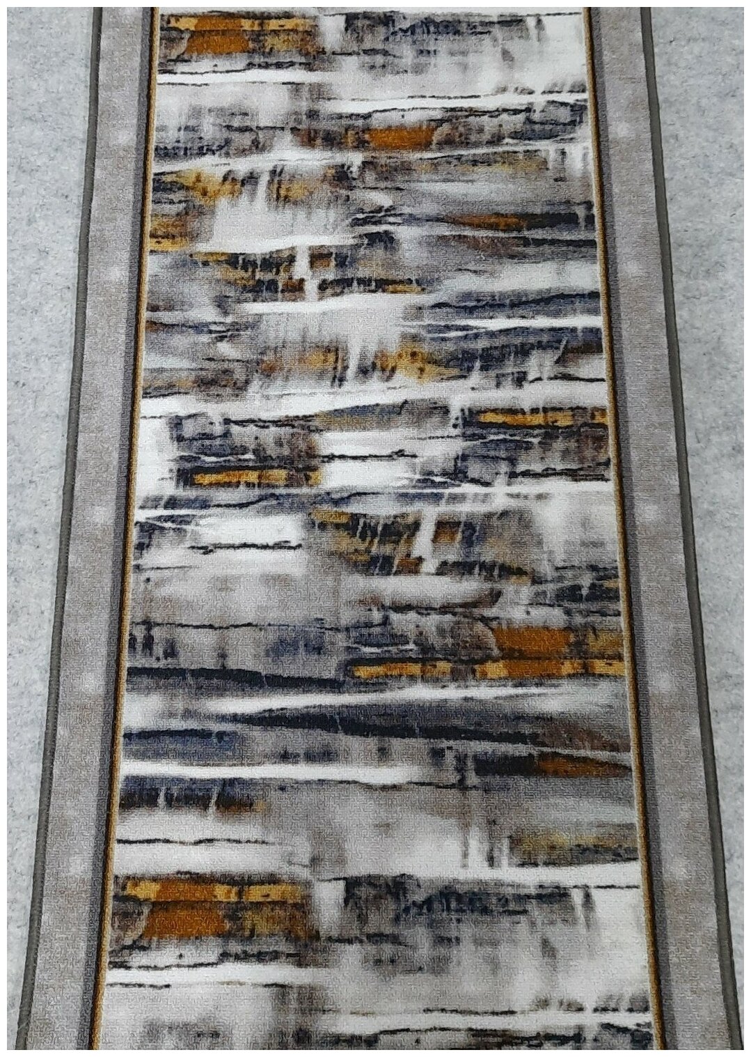 Ковровая дорожка на войлоке, Витебские ковры, с печатным рисунком, 2603/a2r/91, 0,6×4 м - фотография № 1