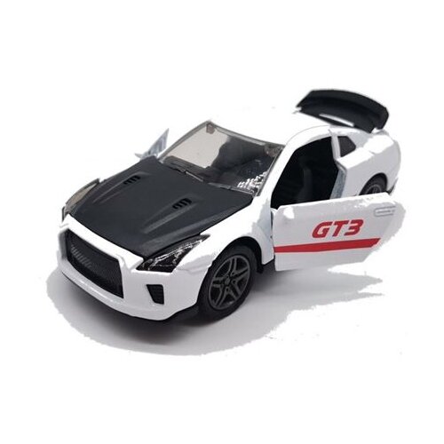 Машинка Motorro City HL1141-1 1:34, 12.5 см, белый/черный