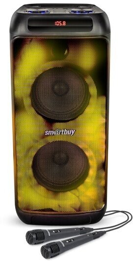 Портативная колонка 2.1 Smartbuy FLAMER, 60Вт, Bluetooth, MP3, FM-радио, караоке
