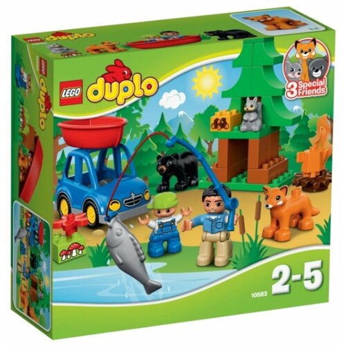 конструктор lego duplo 10418 эльза и бруни в зачарованном лесу 31 дет LEGO DUPLO 10583 Рыбалка в лесу, 32 дет.