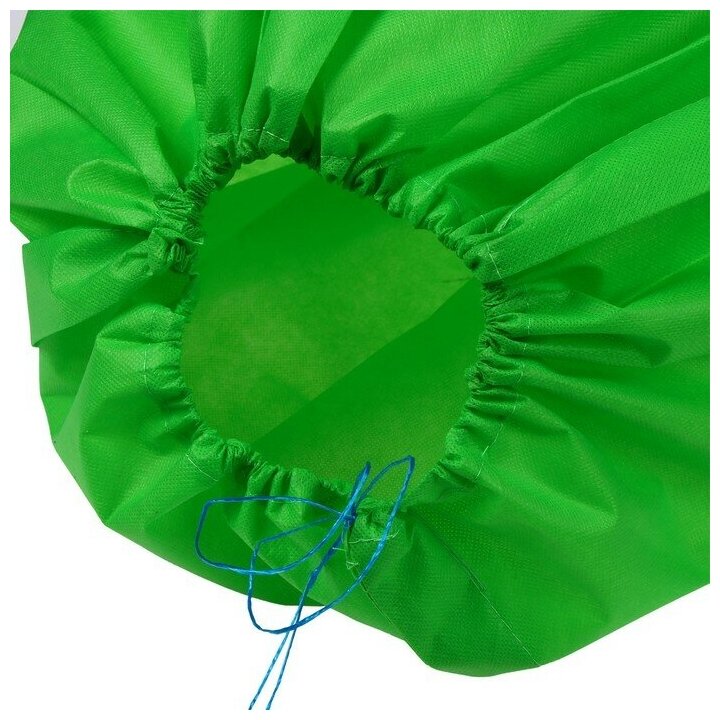 Чехол для растений, конус на завязках, 120 × 100 см, спанбонд с УФ-стабилизатором, плотность 60 г/м², зелёный - фотография № 3