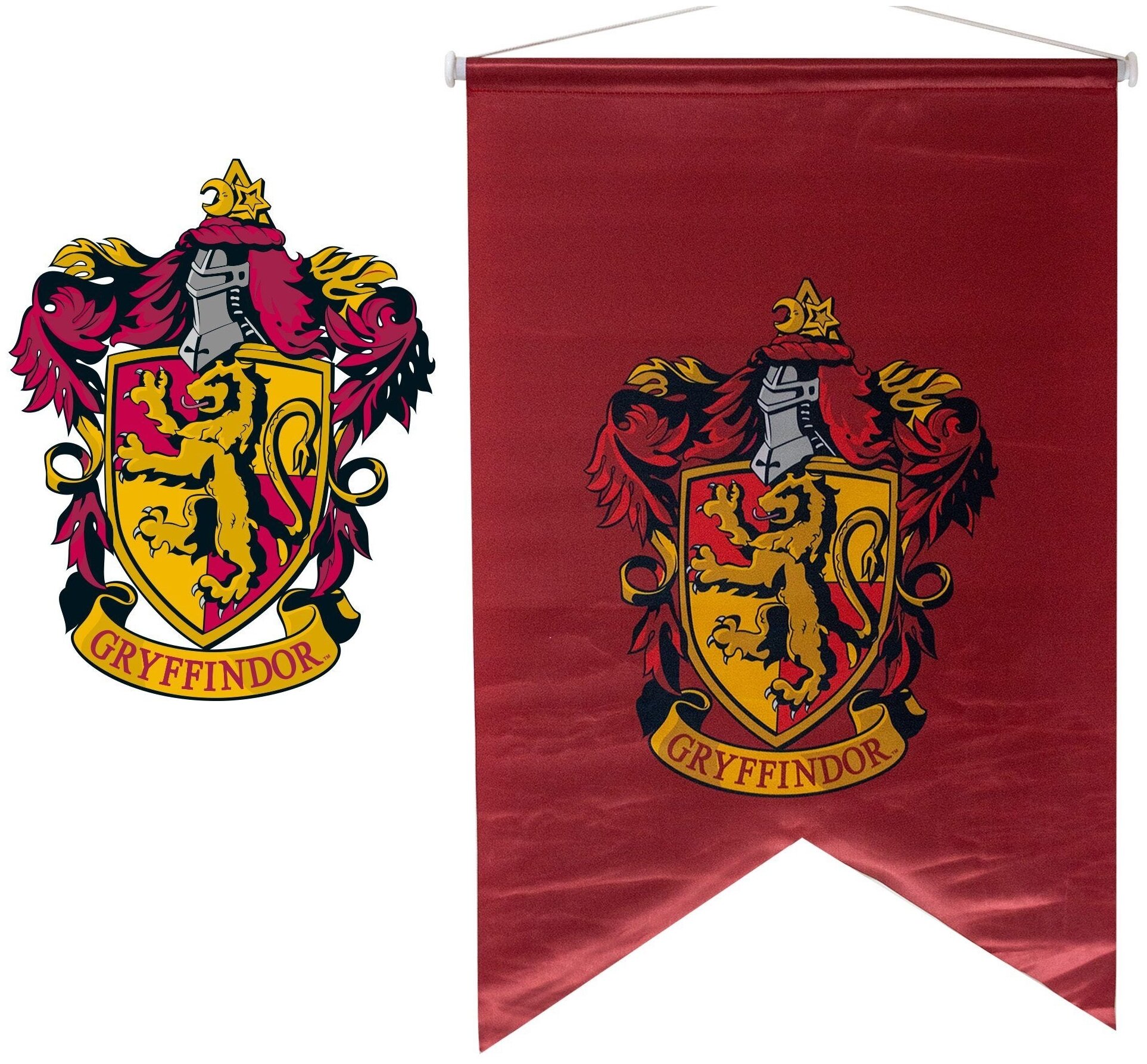 Sihir Dukkani Флаг Гарри Поттер Гриффиндор FLS033, бордовый - фотография № 4