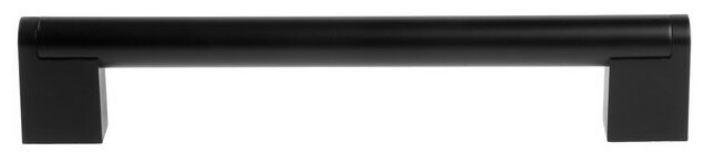 Ручка-скоба м/о 160 мм, d=14 мм, цвет черный - фотография № 2