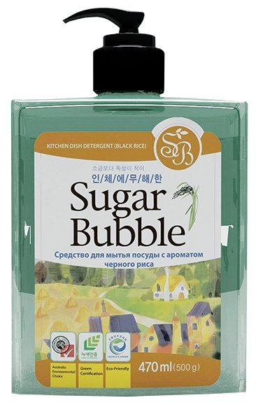 Экологичное средство для мытья посуды «Чёрный рис» Sugar Bubble Black Rice 470ml