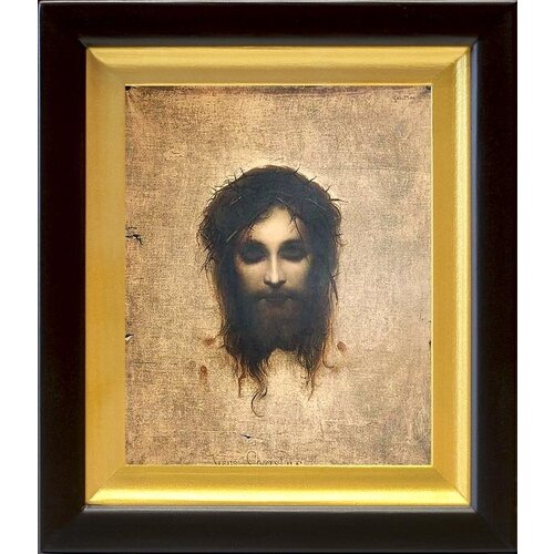Иисус моргающий или Плат святой Вероники, икона в киоте 14,5*16,5 см лефорт гертруд плат святой вероники