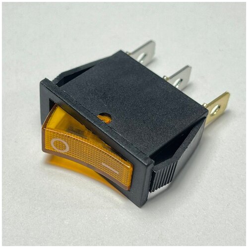 Желтая клавиша выключатель 250В/10А, 32,7х13,6х21,7мм выключатель 3 х позиционный 3 х контактный кнопка 10a 250v круглый kn029