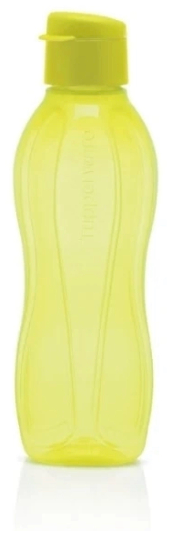 Эко-бутылка 750 мл желтая с клапаном - фотография № 2