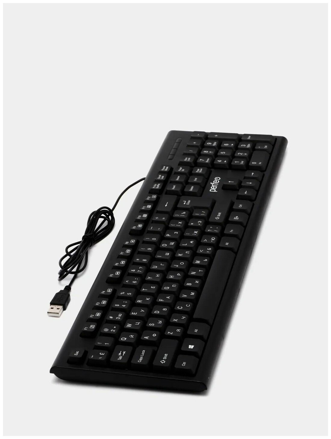 Клавиатура Perfeo CLASSIC стандартная, USB, чёрная, PF-6106-USB - фото №8