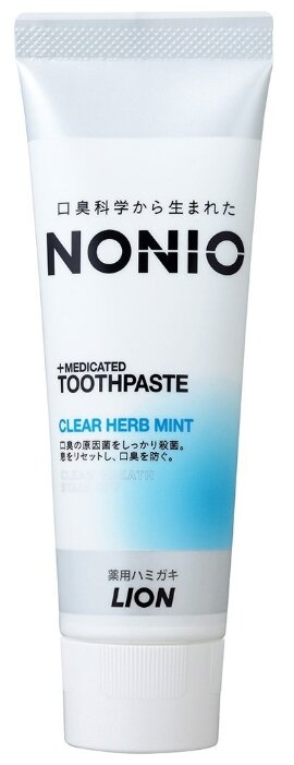 Зубная паста Lion NONIO+Medicated, травяная мята