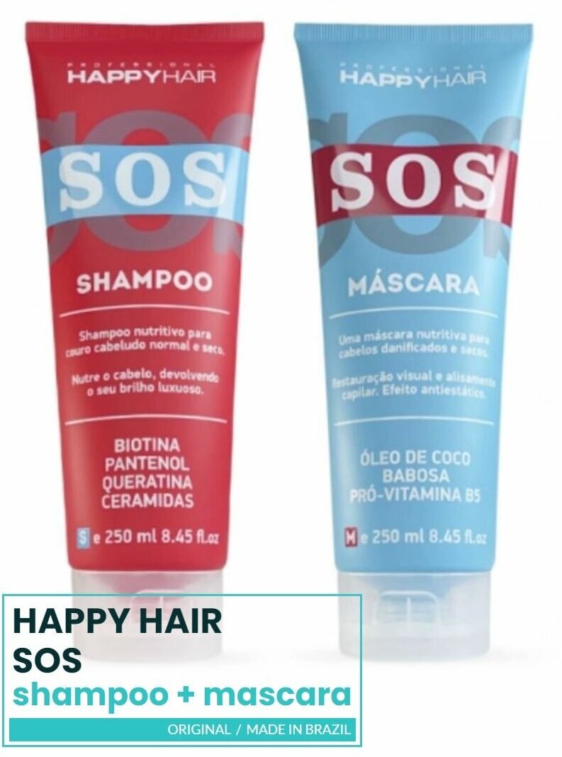 HAPPY HAIR SOS Шампунь профессиональный безсульфатный + маска
