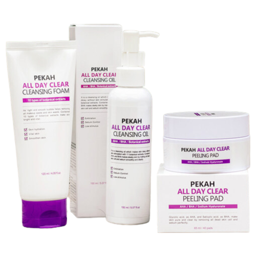 Pekah Набор для лица очищение - All day clear 3set