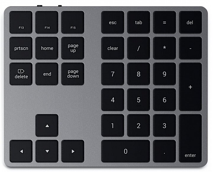 Клавиатура Satechi Aluminum Slim Wireless Keyboard Space Grey ST-XLABKM