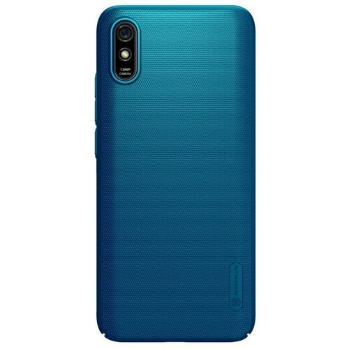 Накладка пластиковая Nillkin Frosted Shield для Xiaomi Redmi 9A синяя матовый чехол на xiaomi redmi 9a ксиоми редми 9а бампер тонкий красный