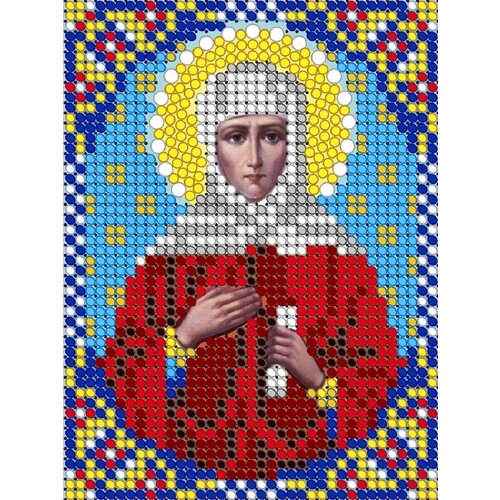 Алмазная мозаика Диамант набор для выкладки стразами икона Св. Анна Пророчница 9,2*12см