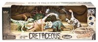 Фигурки PhantomKids Cretaceous Велоцирапторы, Мегалозавр, Стегозавр, Бронтозавр, Тираннозавр, Трицер