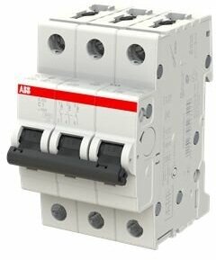 Автоматический выключатель ABB 3-полюсный S203 C63 (автомат электрический) 2CDS253001R0634