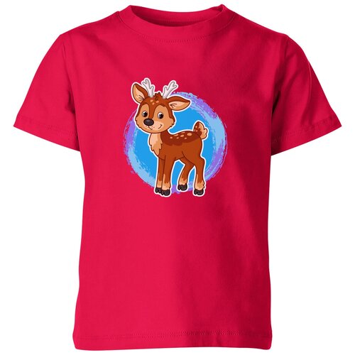 Футболка Us Basic, размер 4, розовый детская футболка оленёнок мультяшный 164 красный