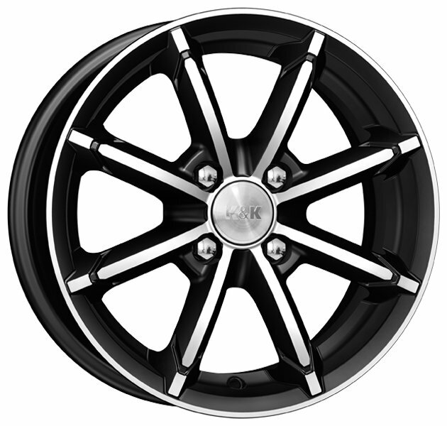 Диски КиК Sportline 6,0x14 4x100 D67.1 ET30 цвет алмаз черный