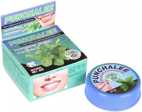 Зубная паста Punchalee Peppermint Herbal Toothpaste 25g 6039