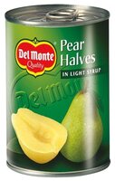 Консервированные груши Del Monte половинки в легком сиропе, жестяная банка 420 г