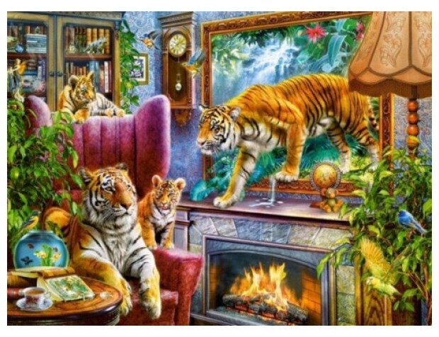 Пазлы Castorland 3000 "Тигры. Возвращение в реальность" (10012020/140219/0014914, Польша) C-300556