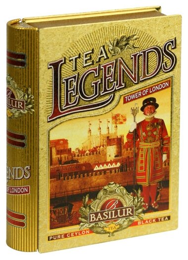 Чай подарочный Basilur Чайная книга Чайные легенды Лондонский Тауэр листовой черный 100 г - фотография № 1