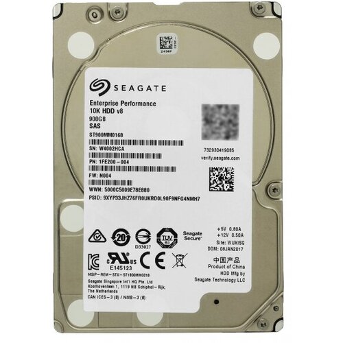Жесткий диск Seagate 1FE200 900Gb 10000 SAS 25 HDD 1919000₽