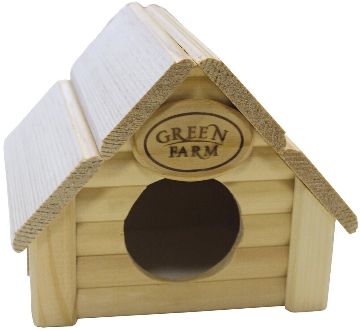 GREEN FARM дом-изба для мелких грызунов, дерево (1 шт)