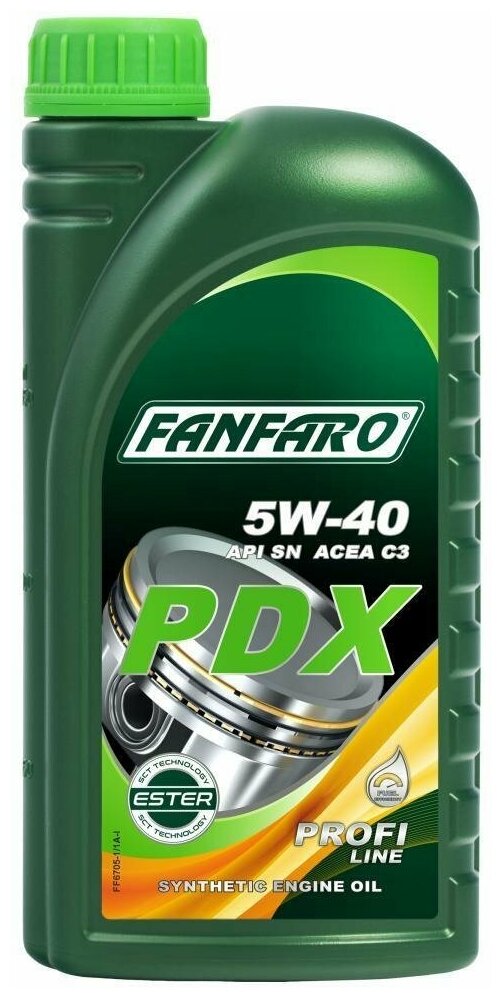 Синтетическое моторное масло FANFARO PDX 5W-40