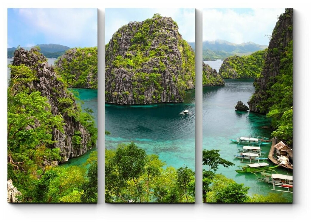 Модульная картина Острова на Филиппинах 60x43