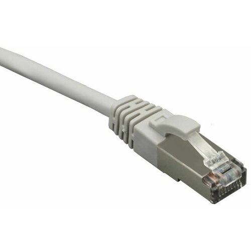 Патч-корд FTP кат.5E 4х2 26AWG (7х0.16мм) Cu LSZH сер. 1м SUPRLAN 10-0716