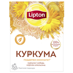 Травяной напиток Lipton Поддержи иммунитет куркума, имбирь и корочки апельсина в пирамидках - изображение