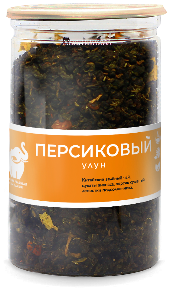 Чай зеленый ПЧК "Персиковый улун", 165г. - фотография № 1