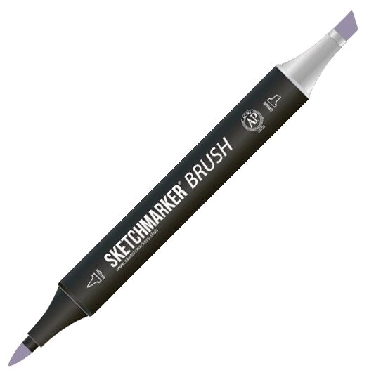 Маркер Sketchmarker Brush двухсторонний на спирт.основе цв.BG72 Серовато сиреневый