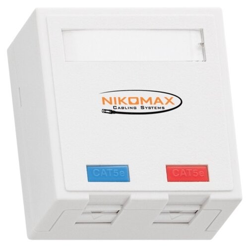 набор инструментов nikomax nmc tool kit 1 Настенная розетка NIKOMAX 2 порта, со шторками, белая NMC-WO2SD2-FT-ST-WT 15896271