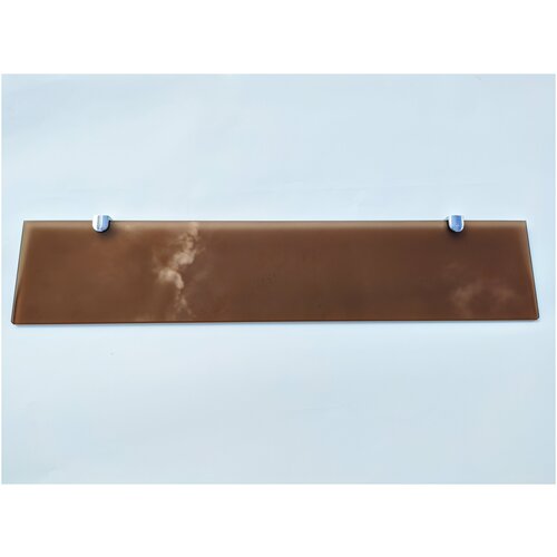 Стеклянная полка 500x110 мм. (стекло бронза матовое 4 мм) Стекло Дизайн