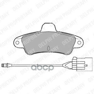 [Lp853] Delphi Колодки Тормозные ЗадниеКомплект На Ось Delphi арт. LP853