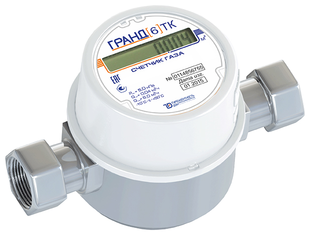 Счетчик газа гранд 6 ТК Ду 3/4 (190мм)