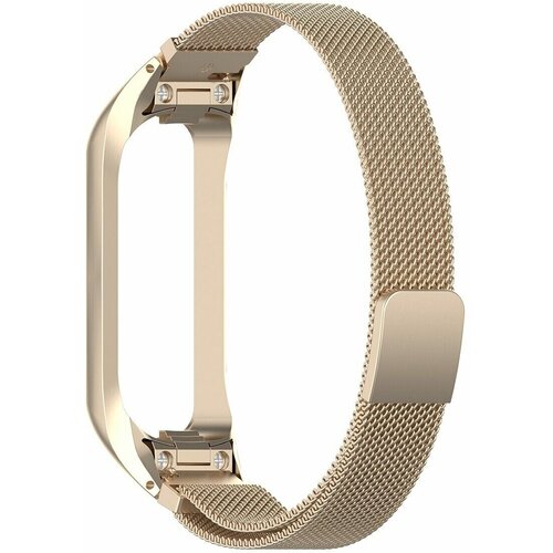 Браслет Миланская петля для Samsung Galaxy Fit 2 SM-R220 (светло-золотой)