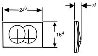 Кнопка смыва GEBERIT 115.100.21.1 DELTA20 хром