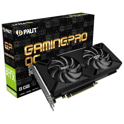 фото Видеокарта Palit GeForce RTX 2060 SUPER 1470MHz PCI-E 3.0 8192MB 14000MHz 256 bit 3xDisplayPort HDMI HDCP GP OC Retail