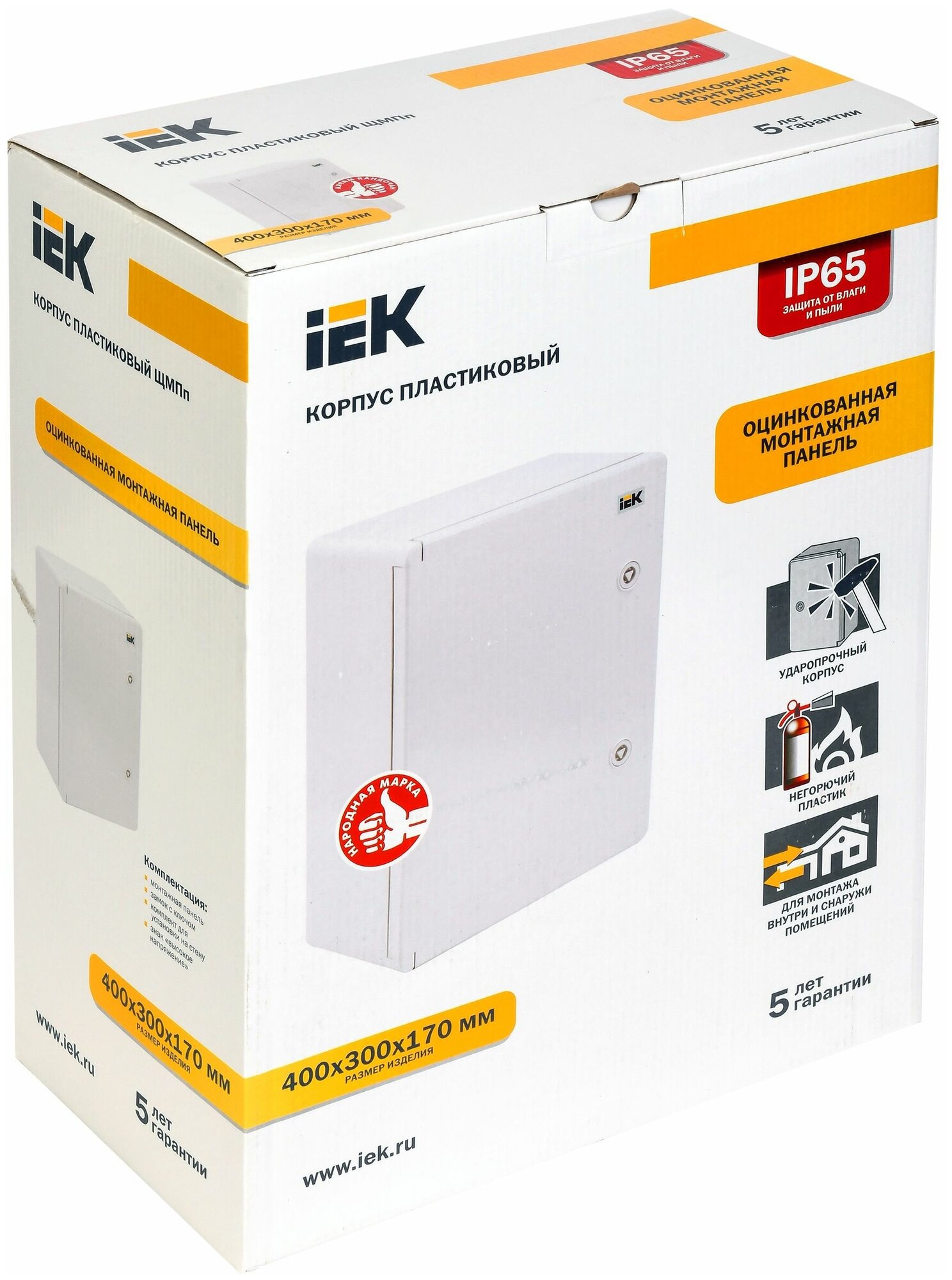 IEK Корпус пласт. ЩМПп 400х300х170мм УХЛ1 IP65